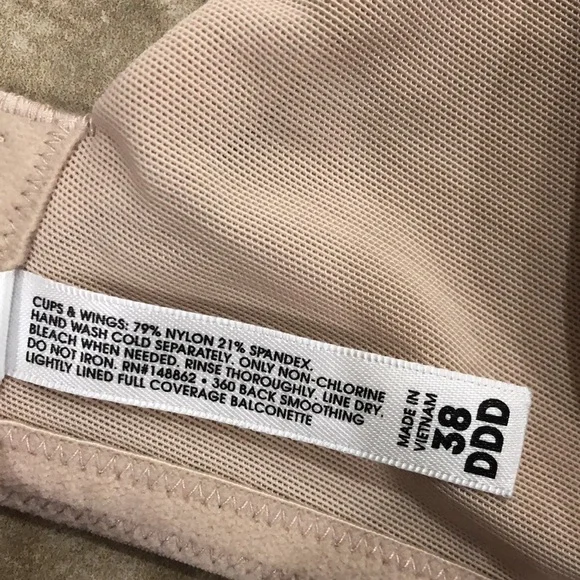 TORRID BEIGE 360° BACK‎ SMOOTHING LIGHTLY LINED FULL COVERAGE BALCONETTE BRA - Picture 7 of 16